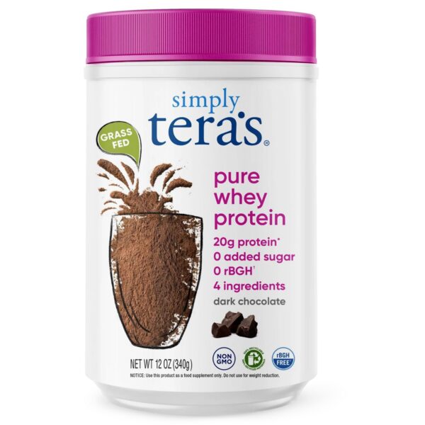 Simply tera's proteina de suero chocolate, frente