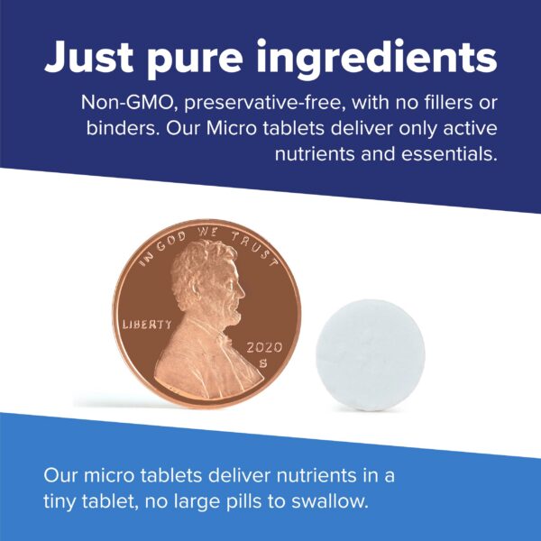 Tabletas MicroLingual listas para consumir