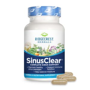 SinusClear RidgeCrest Herbals para salud sinusal