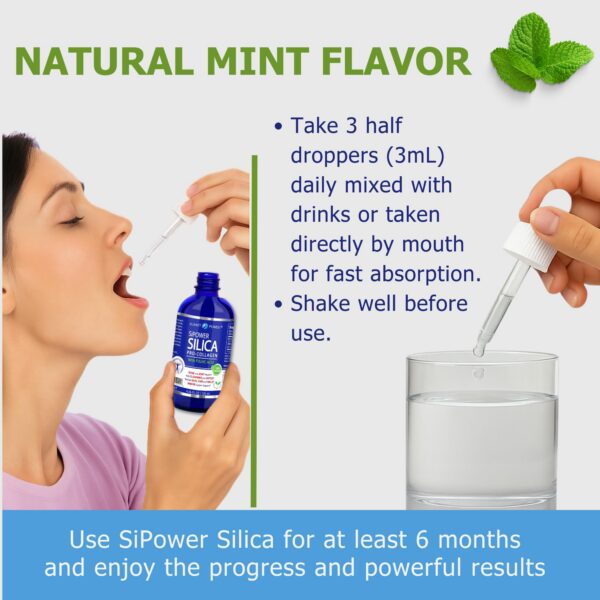 Gotas de sílice en frasco de vidrio