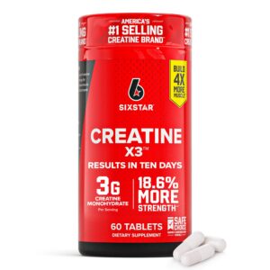 Frente de envase Six Star Creatine X3