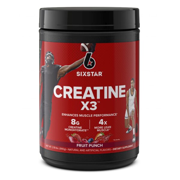 Etiqueta del producto Six Star Creatine X3