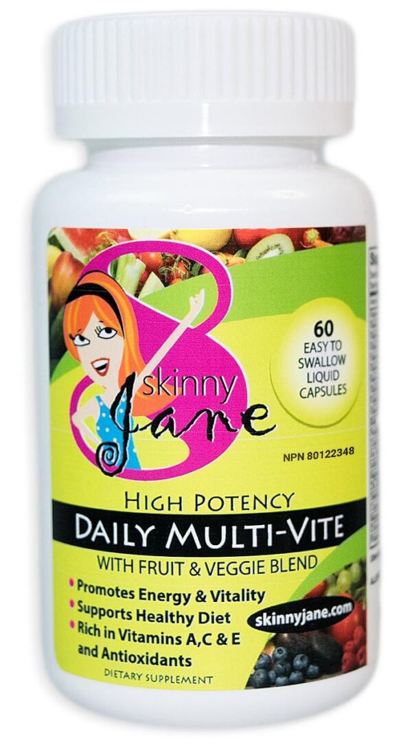 Version 1.0.0 Skinny Jane multivitamínico diario 60 cápsulas líquidas