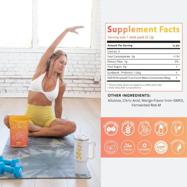 SkinSips empaque Mango detalle