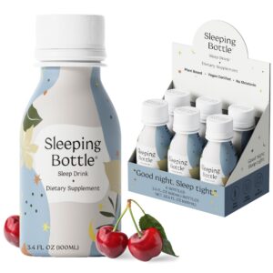 Sleeping Bottle bebida para dormir sabor cereza paquete de 6