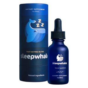 Botella Sleepwhale para apoyo de sueño nocturno y descanso profundo