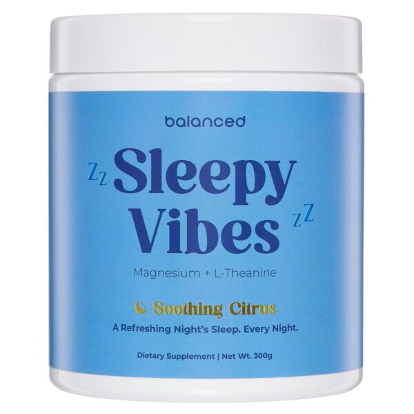 Version 1.0.0 Sleepy Vibes mezcla nocturna etiqueta frontal