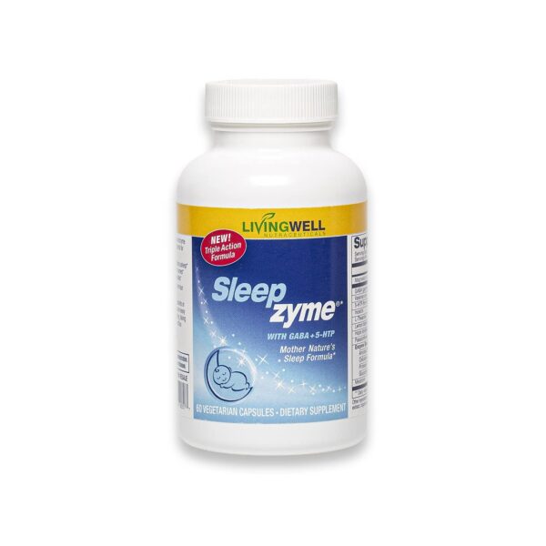 Sleepzyme suplemento para dormir con melatonina natural 60 cápsulas
