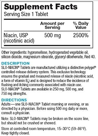 Niacina 500 mg cápsulas Kinara