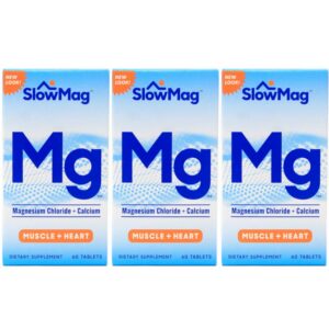 Paquete Slow Mag magnesio cloruro y calcio 60 tabletas