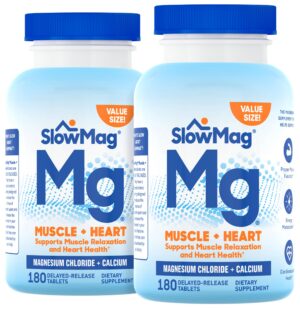 Frasco SlowMag con suplemento de magnesio y calcio