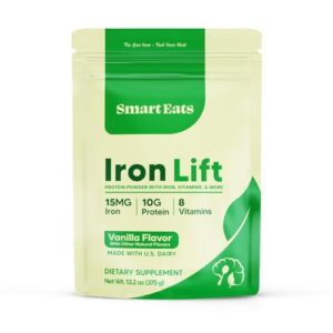 Hierro en polvo Smart Eats frasco y etiqueta