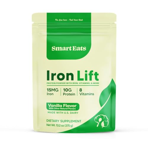 Hierro en polvo Smart Eats frasco y etiqueta