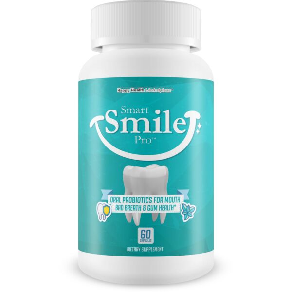 Smart Smile Pro frasco de probióticos orales para salud dental