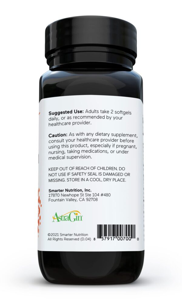Smarter Nutrition cápsulas curcumina suplemento antioxidante