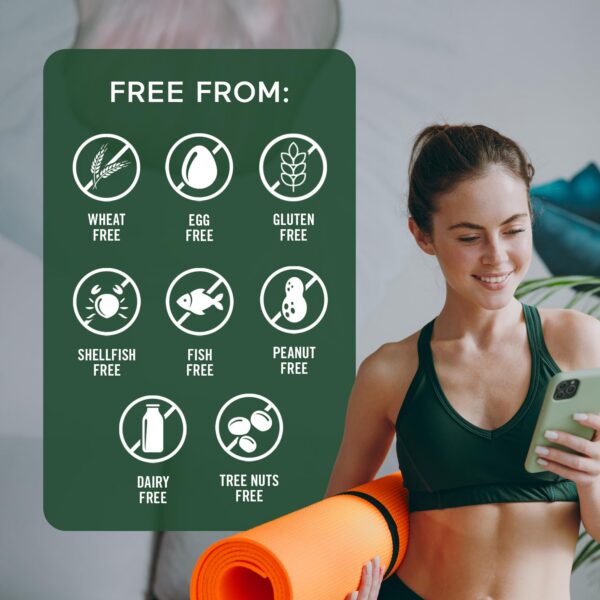 Cápsulas blandas CoQ10 sobre fondo blanco