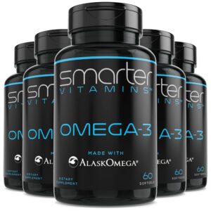 Version 1.0.0 Frasco SmarterVitamins Omega-3 con etiqueta