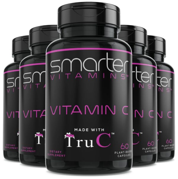 SmarterVitamins RAW vitamina C bayas frasco etiqueta