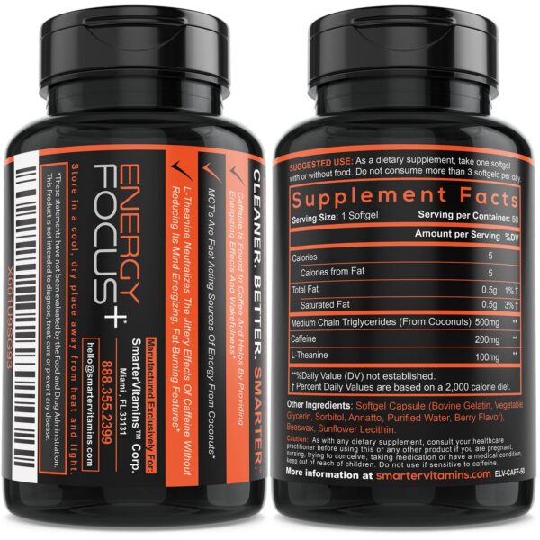 Frasco de SmarterVitamins softgels