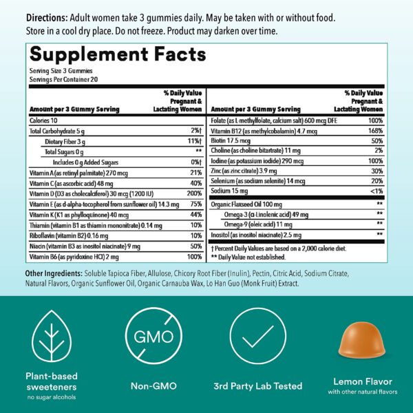 Version 1.0.0 Gomitas para niños pequeños con ingredientes vegetales