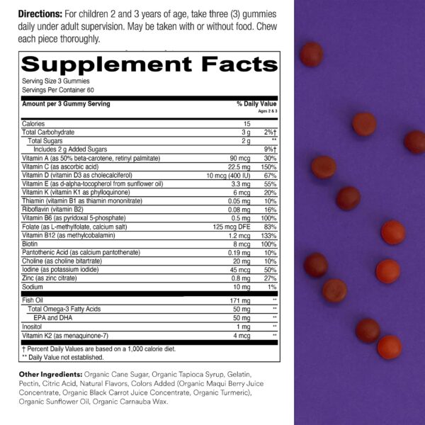 SmartyPants multivitaminas presentación lateral