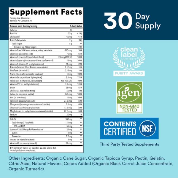 SmartyPants gominolas para salud ósea y ocular