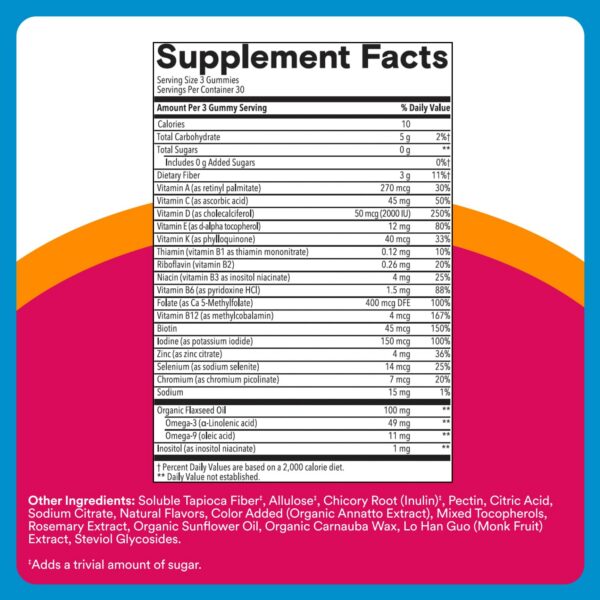 Detalle de ingredientes en etiqueta