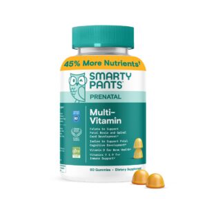 SmartyPants vitaminás prenatales gomitas multivitaminas mujer azul