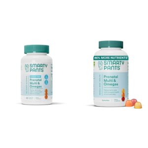 SmartyPants vitaminas prenatales sin azúcar gummy botella