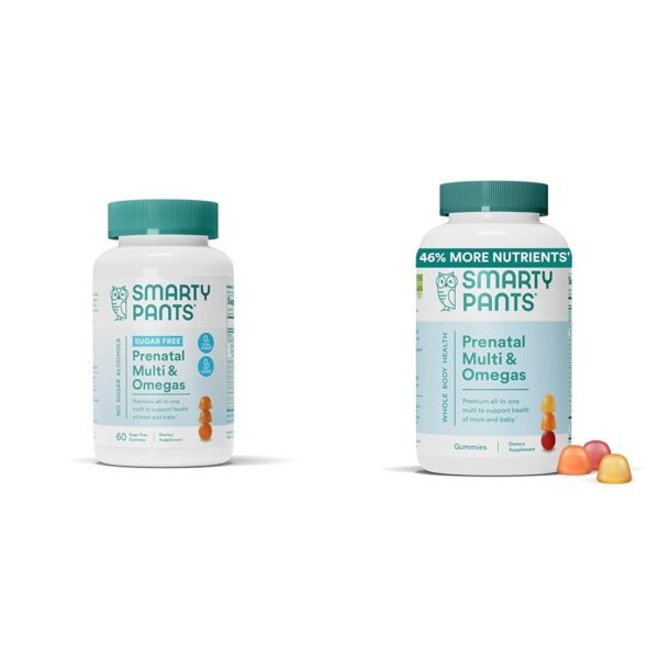 Version 1.0.0 SmartyPants vitaminas prenatales sin azúcar gummy botella