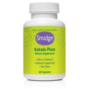 Smidge cápsulas Kakadu Plum fuente natural vitamina c 60 unidades