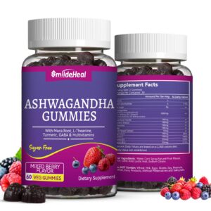 SmildeHeal gomitas de ashwagandha natural para aumento de energía