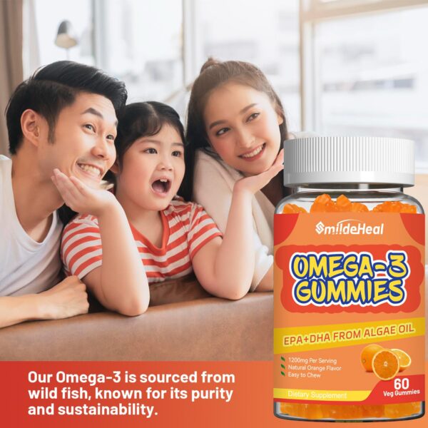 Version 1.0.0 Etiqueta frontal SmildeHeal Omega-3 Gomitas