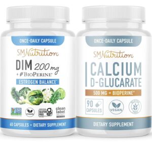 Frasco de SMNutrition Calcium D-Glucarate