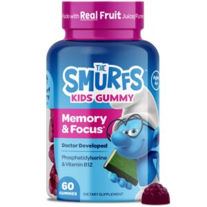 Frente de la caja Smurfs Gummies