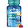 Version 1.0.0 Frente de etiqueta Smurfs Kids Calm Gummies