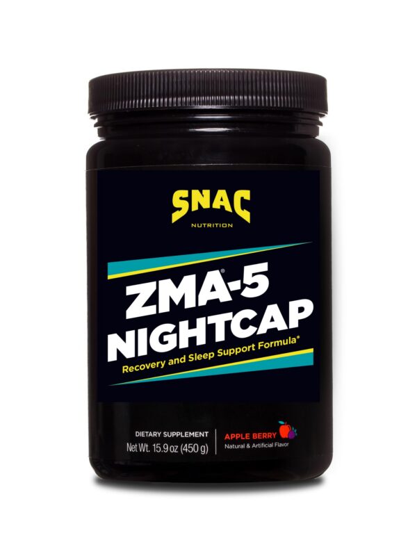 Version 1.0.0 Frente del frasco ZMA-5 Nightcap