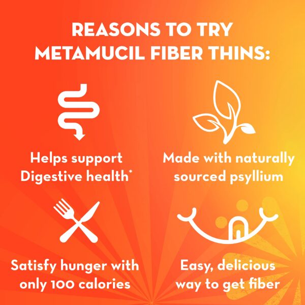Snack rico en fibra de psyllium canela especia Metamucil