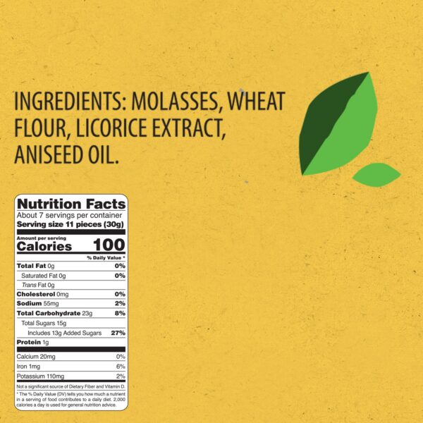 Snack regaliz natural panda masticables paquete 4 7oz