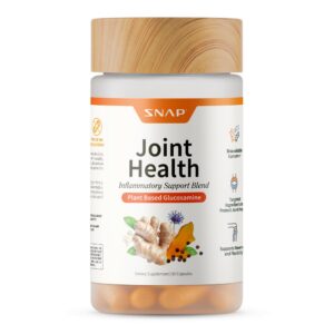 Frasco Snap Supplements cápsulas articulaciones glucosamina MSM