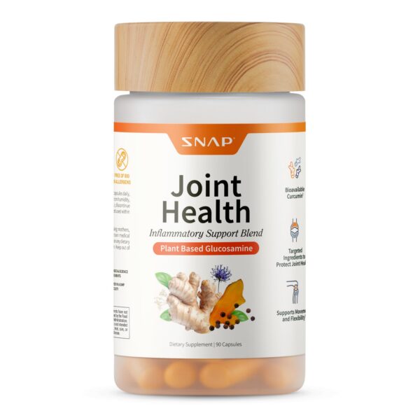 Frasco Snap Supplements cápsulas articulaciones glucosamina MSM