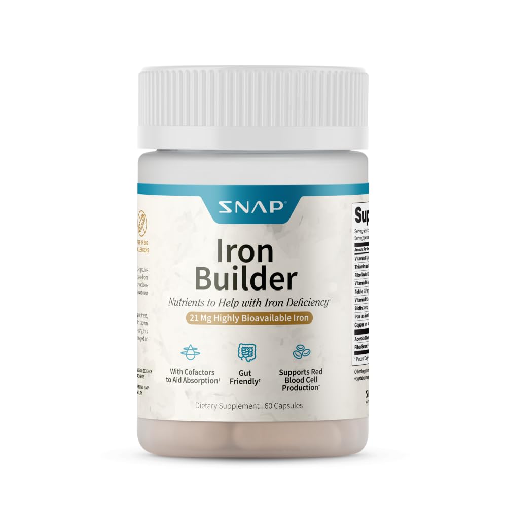 Snap Supplements Iron, 21 mg