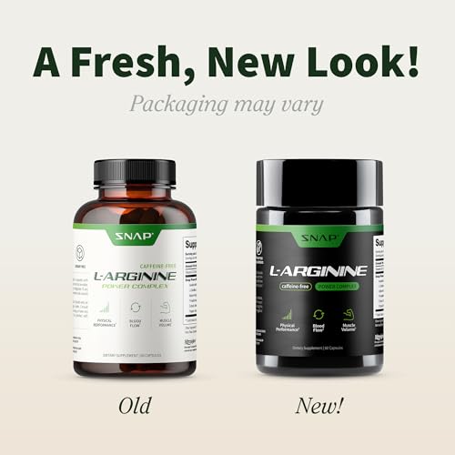 Version 1.0.0 Etiqueta Snap Supplements L-Arginina detalle