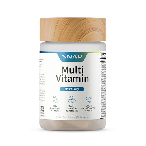 Snap Supplements multivitaminas para hombres botella frontal