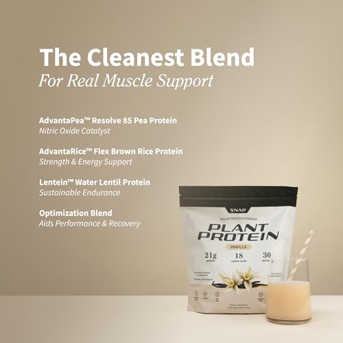 Version 1.0.0 Bote de proteina vegetal vainilla Snap Supplements