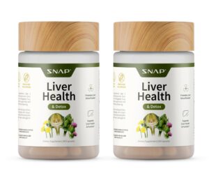Snap Supplements suplemento para salud del hígado frascos