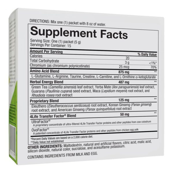 Sobres de 4Life Energy Go Stix para energía saludable