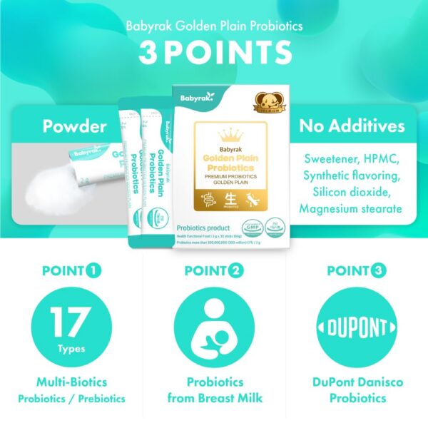 Sobres Babyrak probióticos para niños y adultos 30 porciones