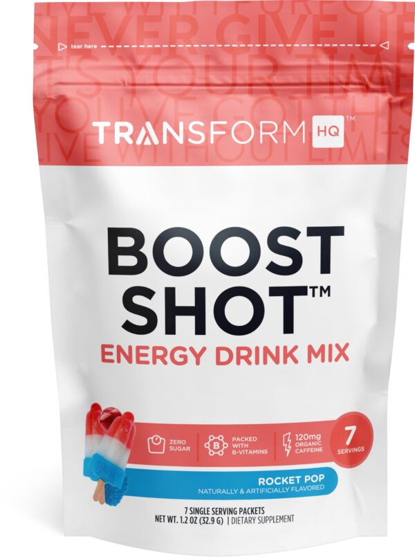 Sobres boost shot TransformHQ sabor Rocket Pop