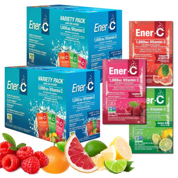 Sobres Ener-C mezcla multivitamínica vitamina C 1000mg 60 unidades